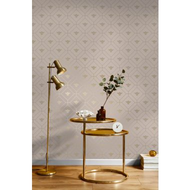 Rózsaszín Naturál Vlies Tapéta 