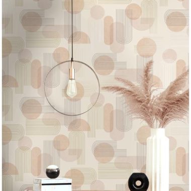 Narancssárga Geometrikus Papír Tapéta 