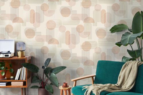 Kék Egyszínű Vlies Tapéta 