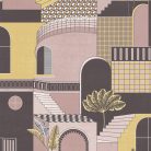 Sárga Modern Papír Tapéta 