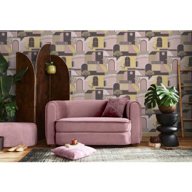 Sárga Modern Papír Tapéta 