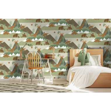 Zöld Gyerek Papír Tapéta 