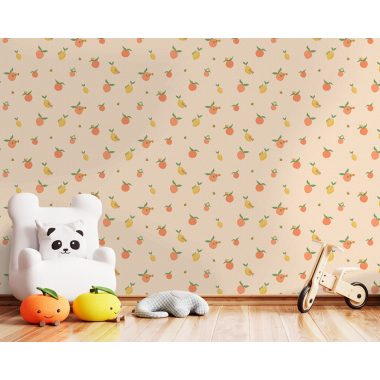 Bézs Gyerek Papír Tapéta 