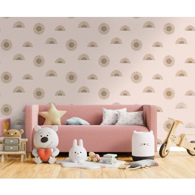 Bézs Gyerek Papír Tapéta 