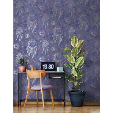 Lila Gyerek Papír Tapéta 