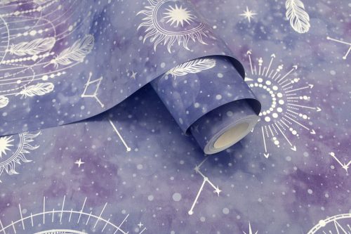 Lila Gyerek Papír Tapéta 