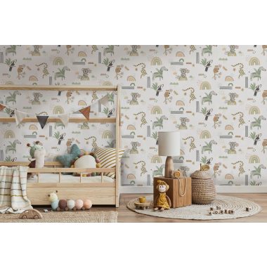 Bézs Gyerek Papír Tapéta 