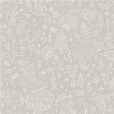 Szürke Gyerek Vlies Tapéta 