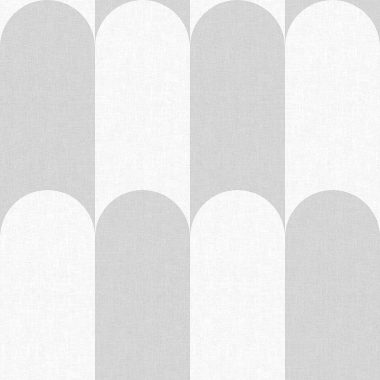 Szürke fehér boltíves geometrikus vlies tapéta 