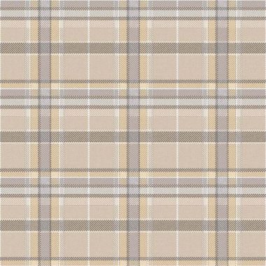 Bézs skótkockás geometrikus vlies tapéta