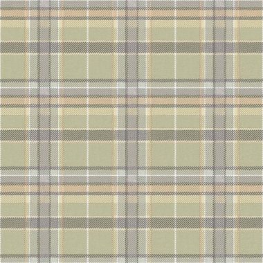 Zöld skótkockás geometrikus vlies tapéta