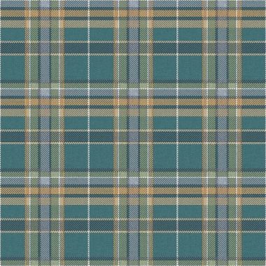 Türkiz skótkockás geometrikus vlies tapéta