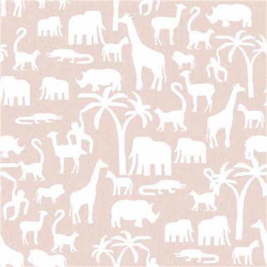 Rózsaszín Állat Vlies Tapéta 