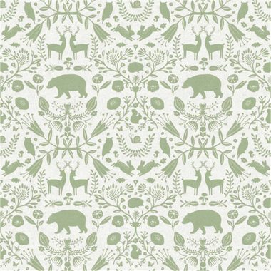 Zöld Állat Vlies Tapéta 