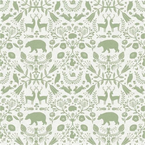 Zöld Állat Vlies Tapéta 