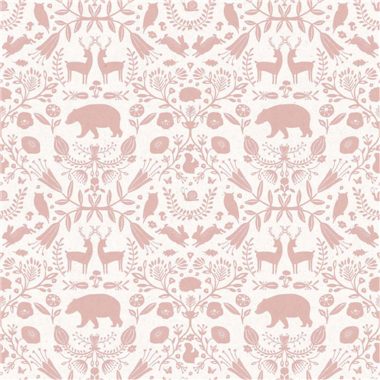 Rózsaszín Állat Vlies Tapéta 