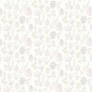 Fehér Virág Vlies Tapéta 