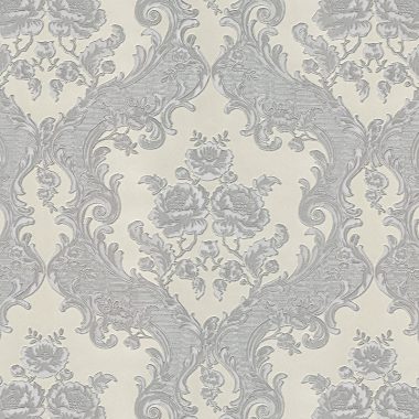 Bézs Barokk Vinyl Tapéta 