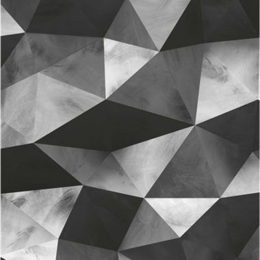 Fekete Geometrikus Vlies Tapéta 