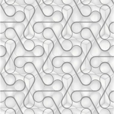 Fehér Geometrikus Vlies Tapéta 