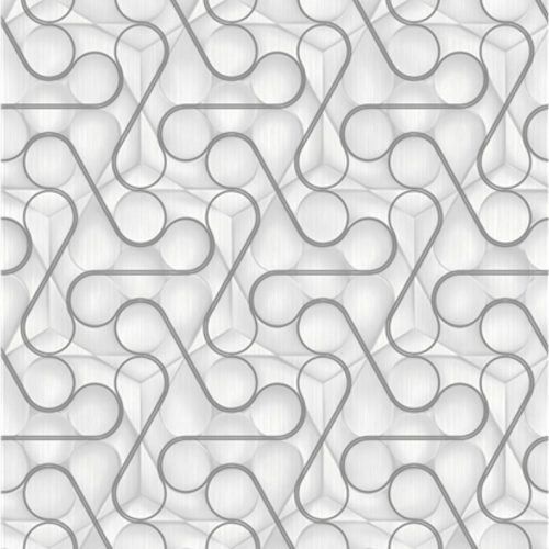 Fehér Geometrikus Vlies Tapéta 