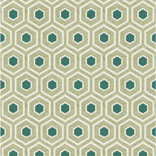 Zöld Geometrikus Vlies Tapéta 