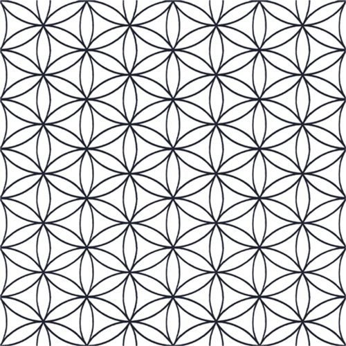 Fehér Geometrikus Vlies Tapéta 