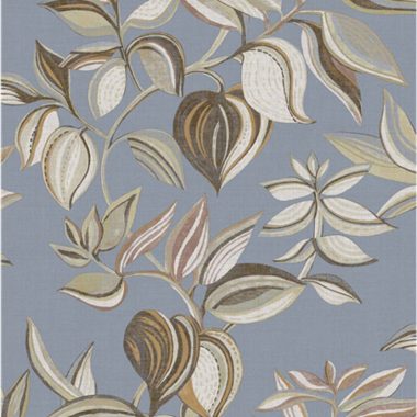Kék Levél Vlies Tapéta 