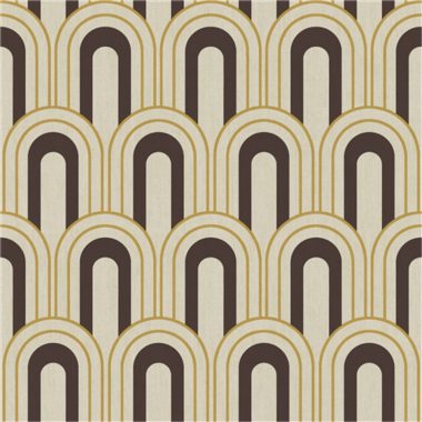 Barna Geometrikus Vlies Tapéta 