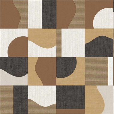 Barna Geometrikus Vlies Tapéta 