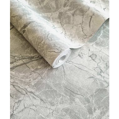 Szürke ezüst márvány mintás dekor vinyl tapéta