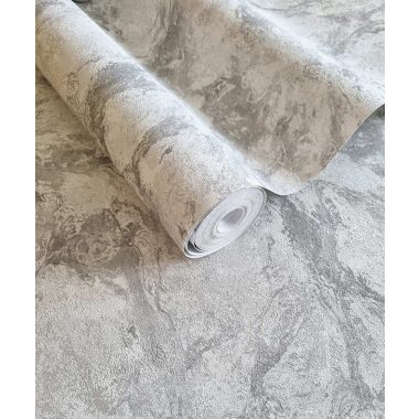 Szürke ezüst márvány mintás dekor vinyl tapéta