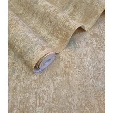  Bézs naturál koptatott vinyl tapéta fémes foltokkal és pici haványzölddel