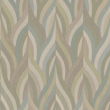   Natur pasztell sokszínű keleties hangulatú hullám mintás vinyl tapéta