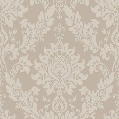Bézs Barokk Vinyl Tapéta 