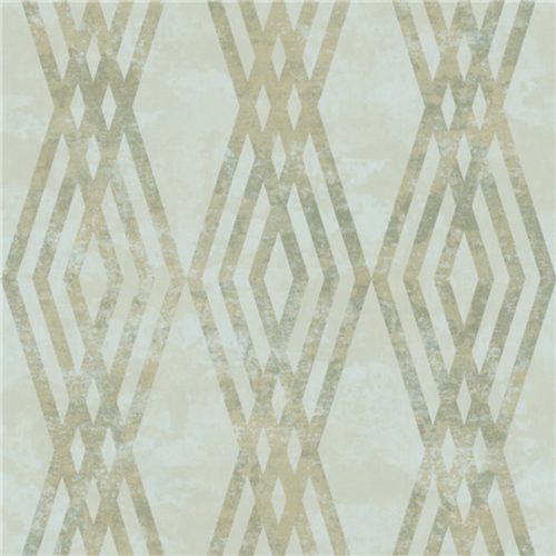 Zöld Geometrikus Vinyl Tapéta 