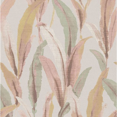 Szürke Levél Vlies Tapéta 