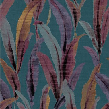 Lila Levél Vlies Tapéta 