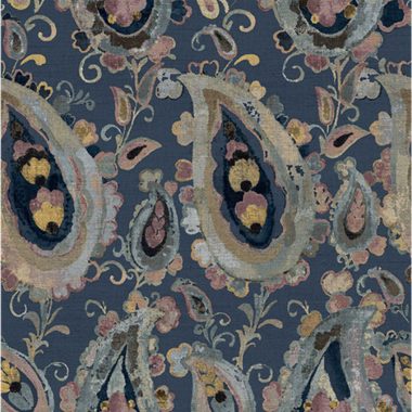 Kék Paisley Vlies Tapéta 