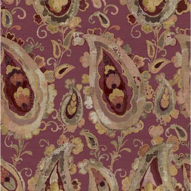 Bordó Paisley Vlies Tapéta 