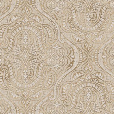   Arany - okker elegánsan fényes orientális stílusú vinyl dekor tapéta