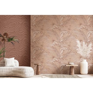   Lazac moire stílusú hullám mintás dupla széles vinyl dekor tapéta