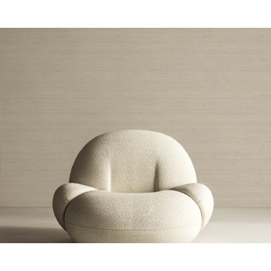   Japandi stílusú egyszínű natúr bézs dupla széles vinyl tapéta