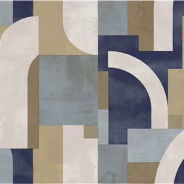 Kék Geometrikus Vlies Tapéta 