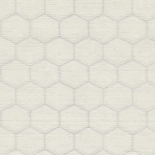 Fehér Geometrikus Vinyl Tapéta 