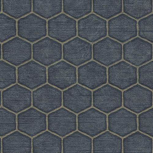 Kék Geometrikus Vinyl Tapéta 