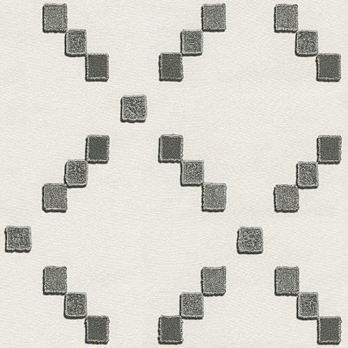 Szürke Geometrikus Vinyl Tapéta 