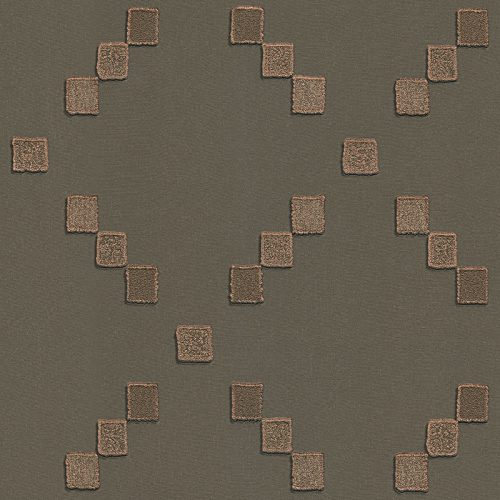 Barna Geometrikus Vinyl Tapéta 