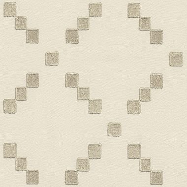 Fehér Geometrikus Vinyl Tapéta 