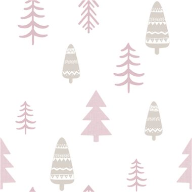 Rózsaszín Gyerek Vlies Tapéta 